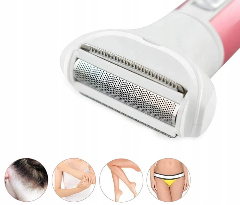 Dámsky USB depilátor a holiaci strojček 4v1 s vymeniteľnými nadstavcami