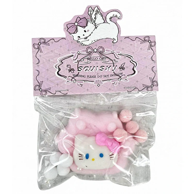 Antistresová hračka – biela mačička