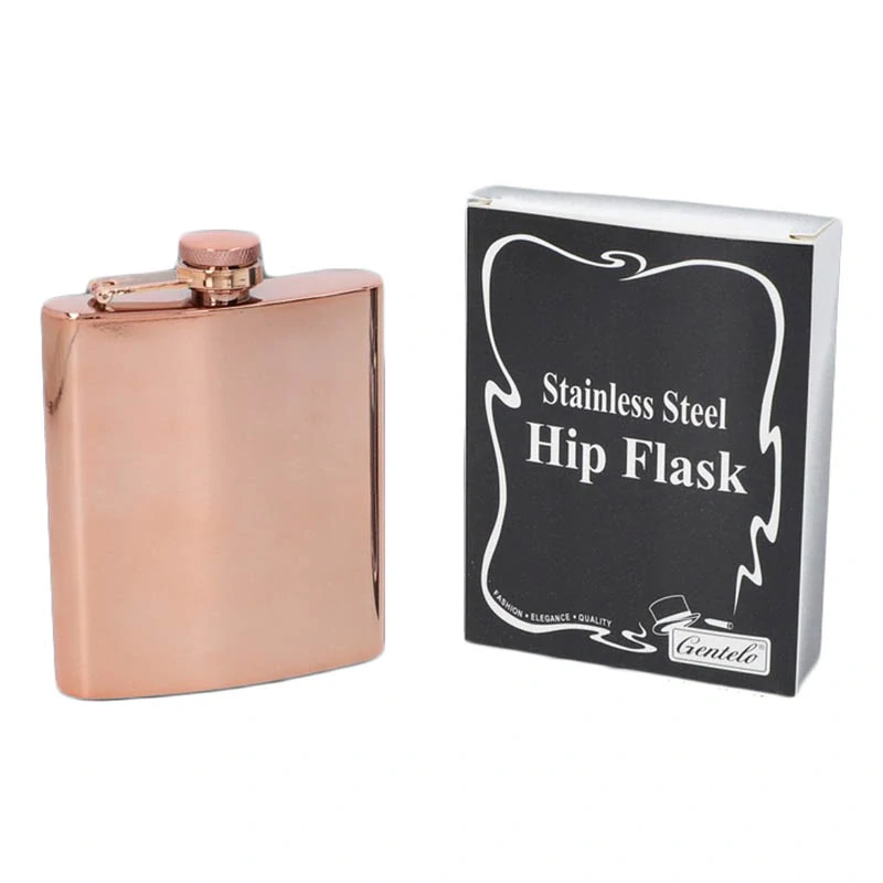 Ploskačka nerezová medená 210 ml