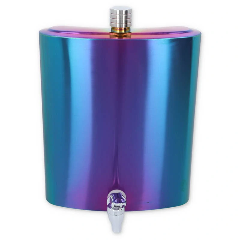 Nerezová ploskačka Rainbow XXL 3840 ml s kohútikom