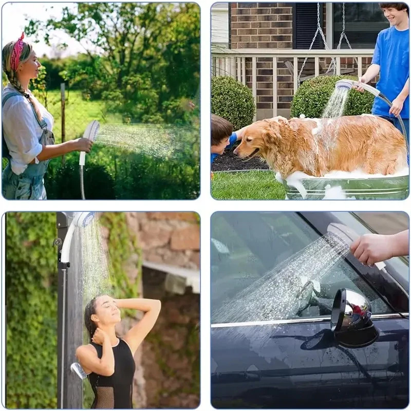 Prenosná vonkajšia sprcha s dobíjateľnou batériou 2400 mAh