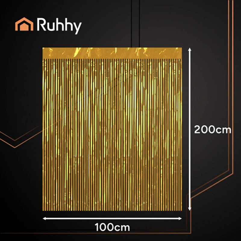 Zlatý party záves s trblietavým efektom 100 × 200 cm