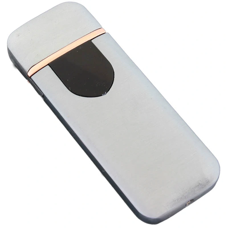 Plazmový USB zapaľovač dobíjateľný strieborný