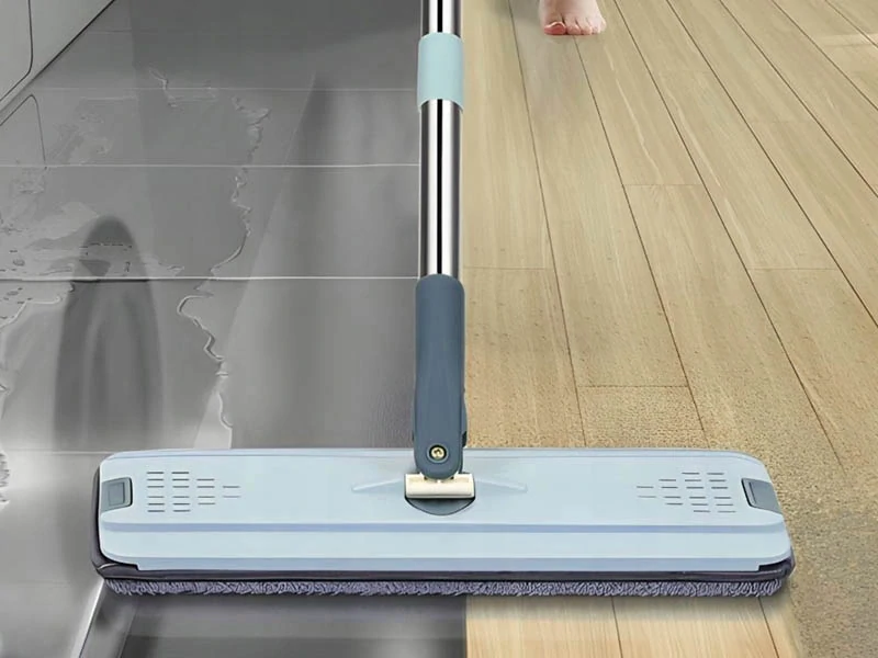 Samožmýkací mop s vedrom a náhradným poťahom modrý