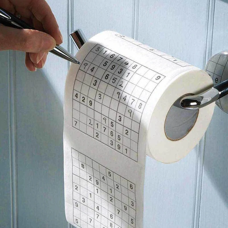 Toaletný papier s motívom Sudoku