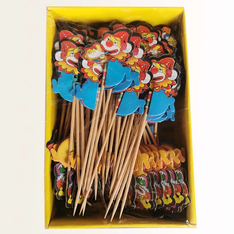 Špajle s klaunmi - 100 ks