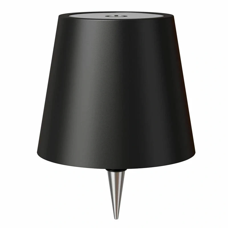 Bezdrôtová dotyková lampička na fľašu čierna