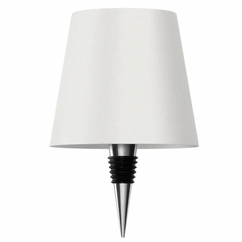 Bezdrôtová dotyková lampička na fľašu biela