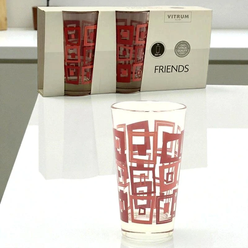 Poháre Vitrum Friends 3×360 ml
