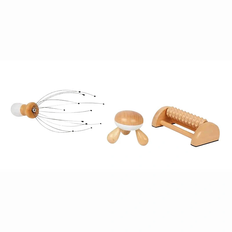 Drevený masážny set Natural Beauty Star 