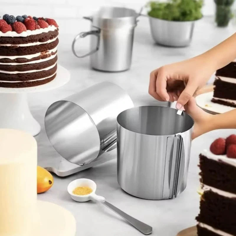 Okrúhla nastaviteľná obruč na tortu 16-30cm