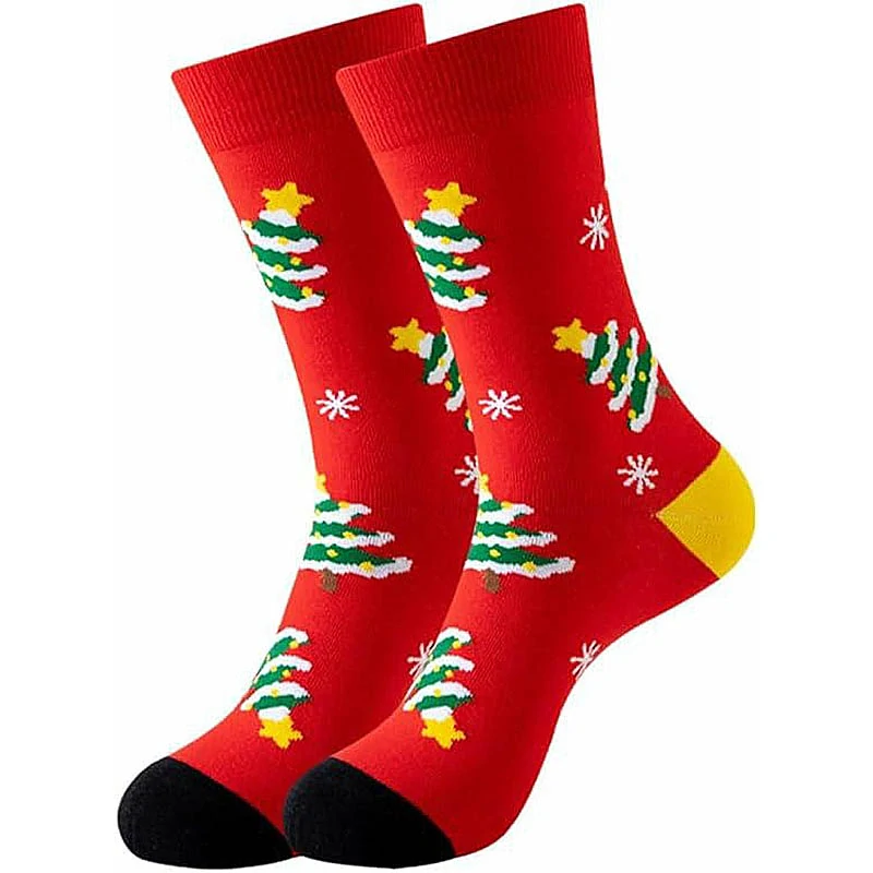 Vianočné ponožky 36-39 s vianočným stromčekom