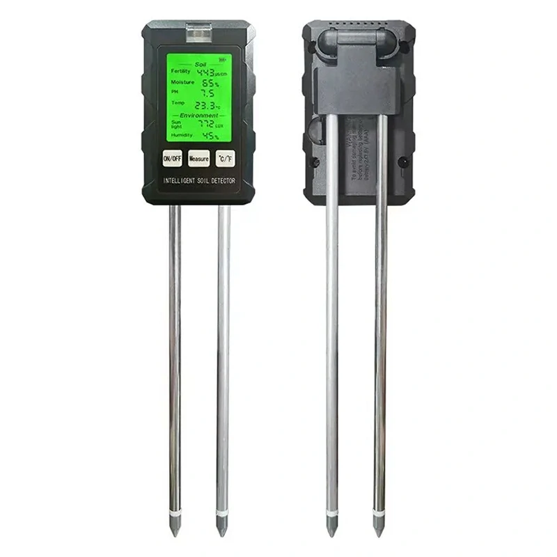 Elektronický merač pH a vlhkosti pôdy 6v1