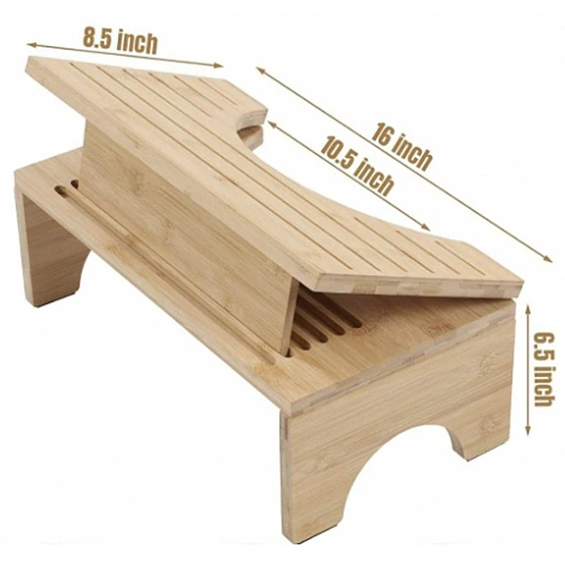 Podnožka k WC bambusová