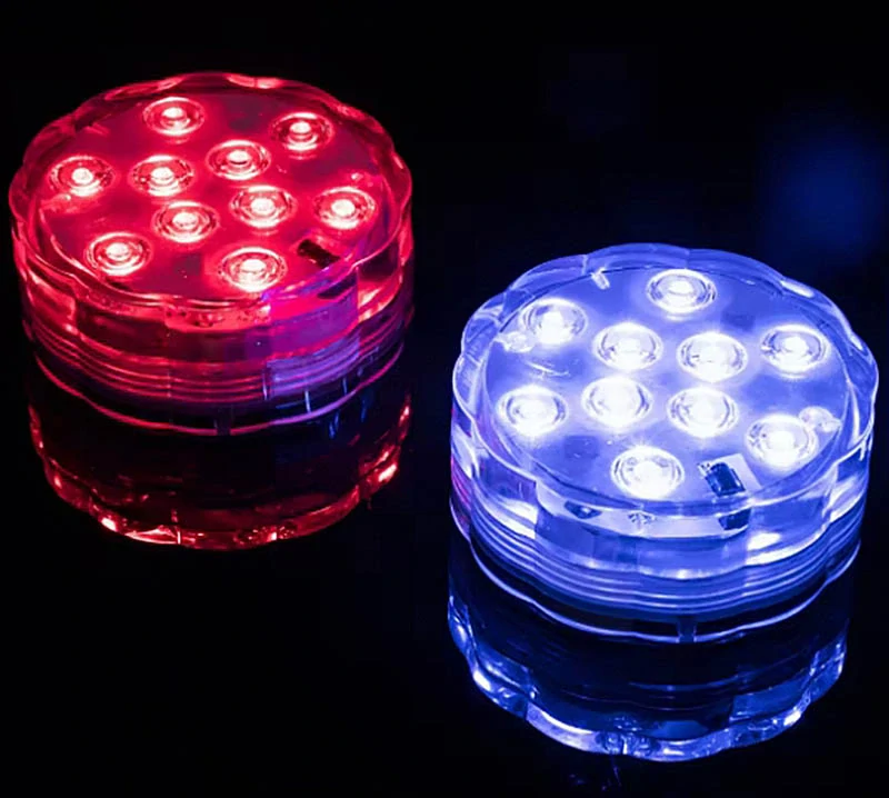 Vodoodolné LED RGB lampičky (4ks) s diaľkovým ovládaním