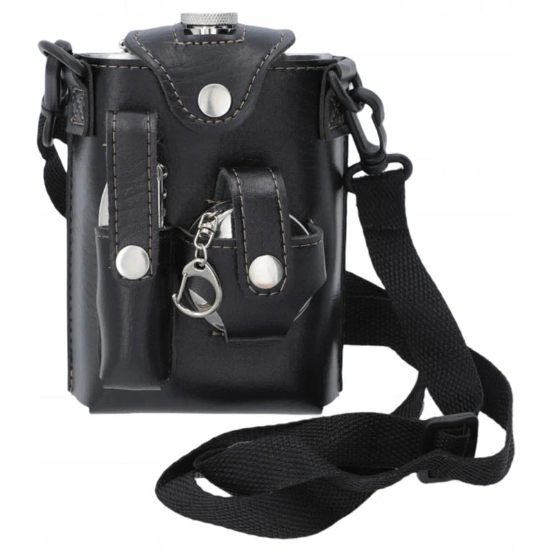 Turistická sada s ploskačkou, pohárikom a multifunkčným nožíkom