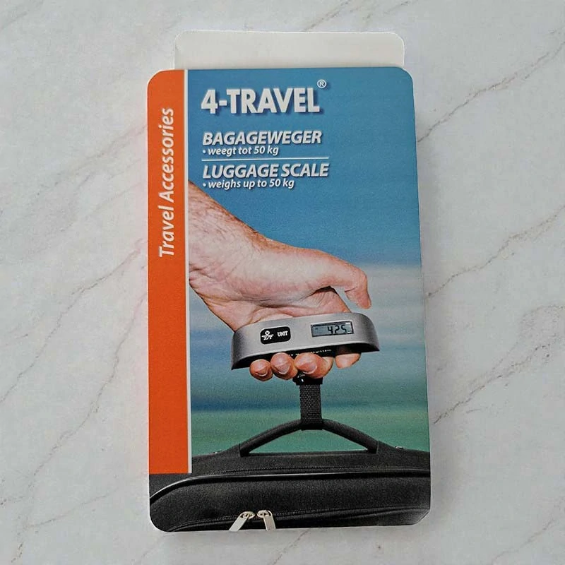 Digitálna závesná váha na batožinu 4-Travel do 50 kg, oranžová