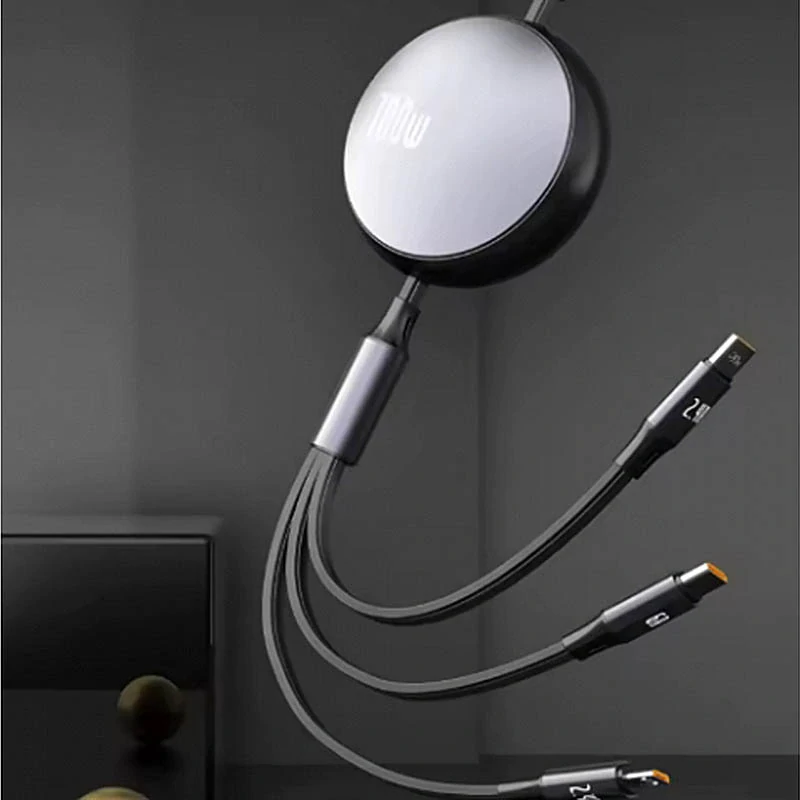 Zvinovací USB kábel 3v1