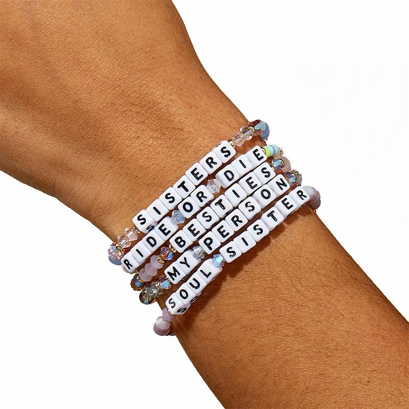 Sada korálkov Písmená - mix farieb 