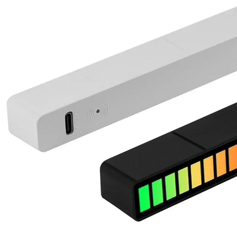 LED panel RGB reagujúci na zvuk USB čierny