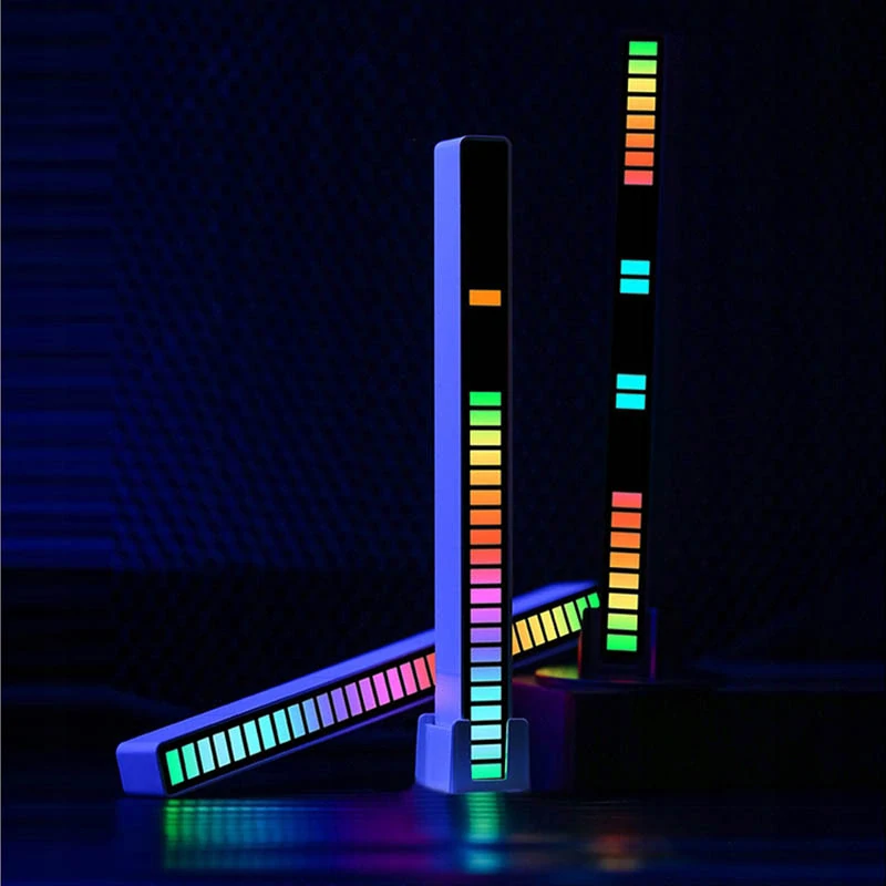 LED panel RGB reagujúci na zvuk USB biely