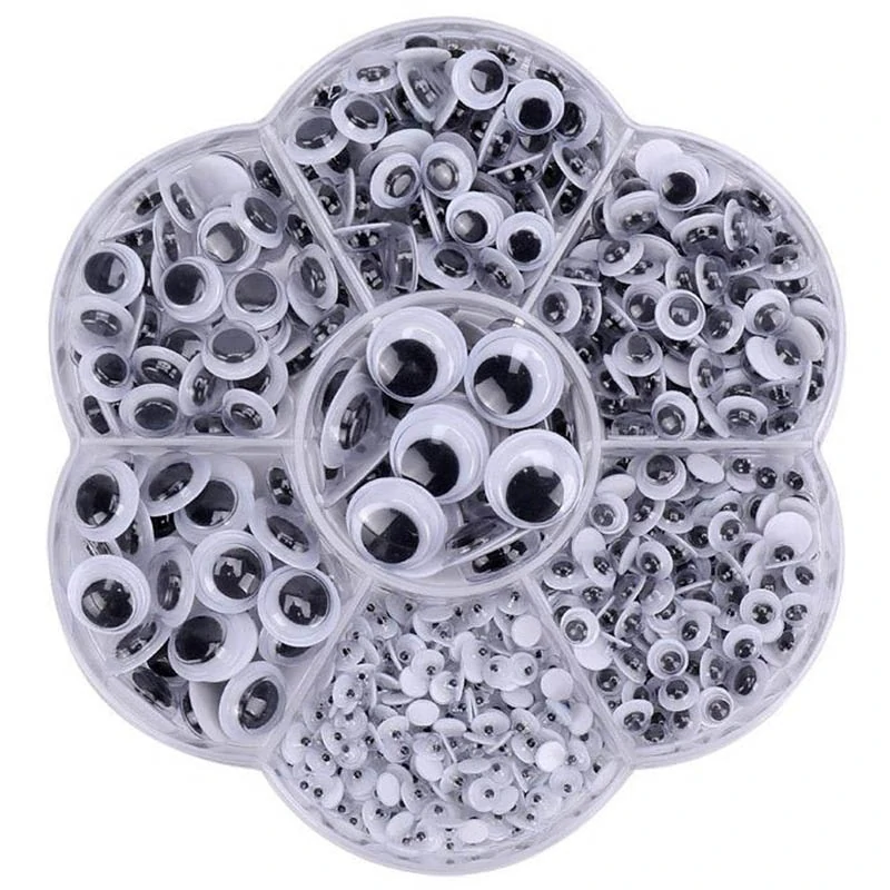 Samolepiace pohyblivé očká – sada 500 ks