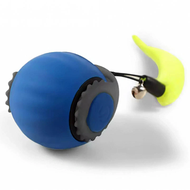 Interaktívna hračka pre mačku – loptička s pohyblivým chvostíkom