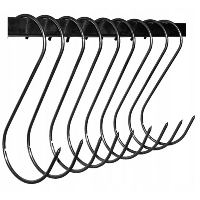 Nerezové háky na údenie 15 cm (10 kusov)