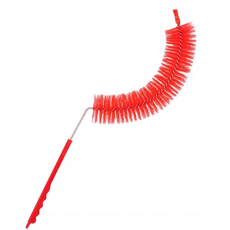 Zahnutá kefa na umývanie demižónov a balónov 65 cm