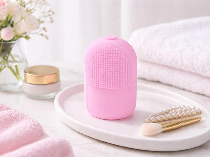 Silikónový ľadový masážny valček na tvár ružový