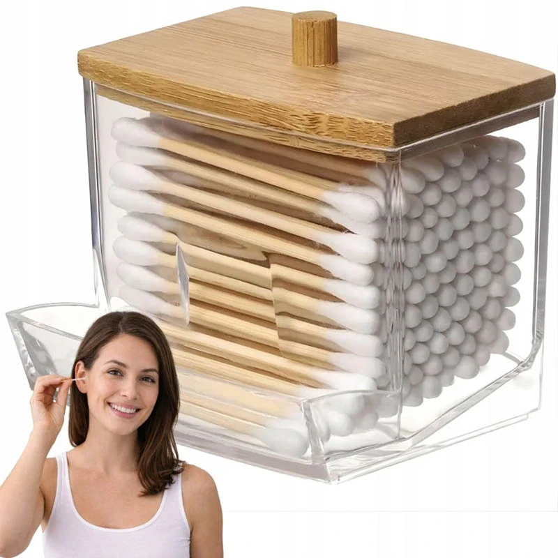 Organizér do kúpeľne na vatové tyčinky