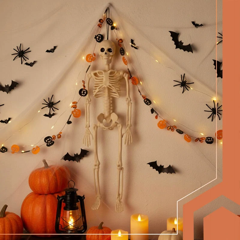 Závesná dekorácia kostra 40 cm