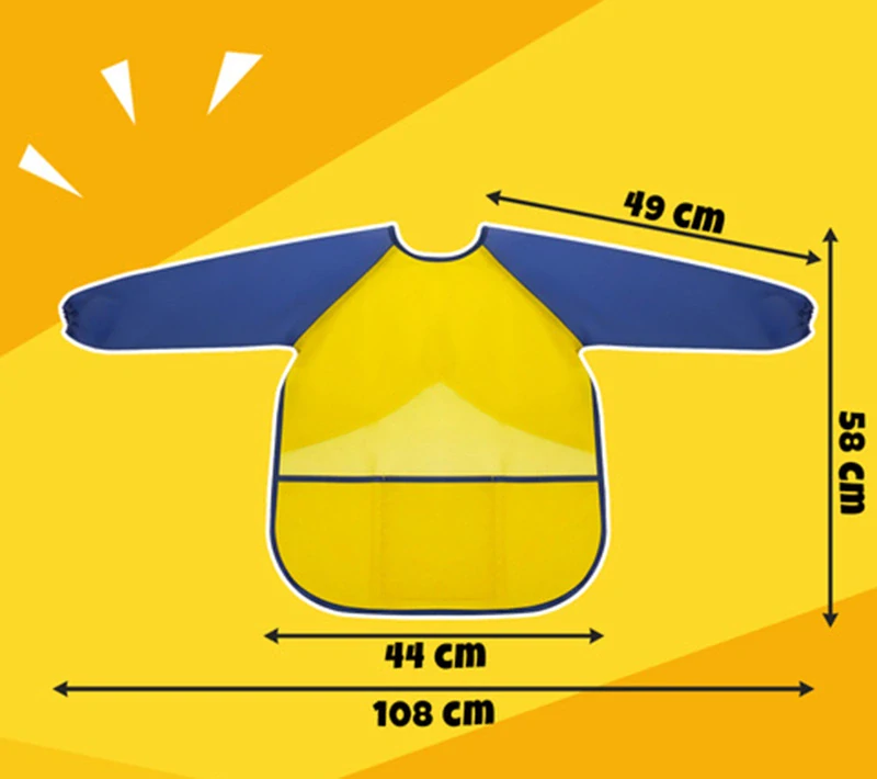 Ochranná detská zástera na maľovanie veľkosť M (110–135 cm)