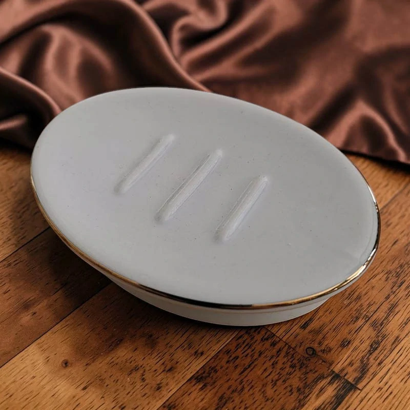 Reutterr Porzelan - Mydelnička z keramiky s odkvapom 13 × 9 × 3 cm