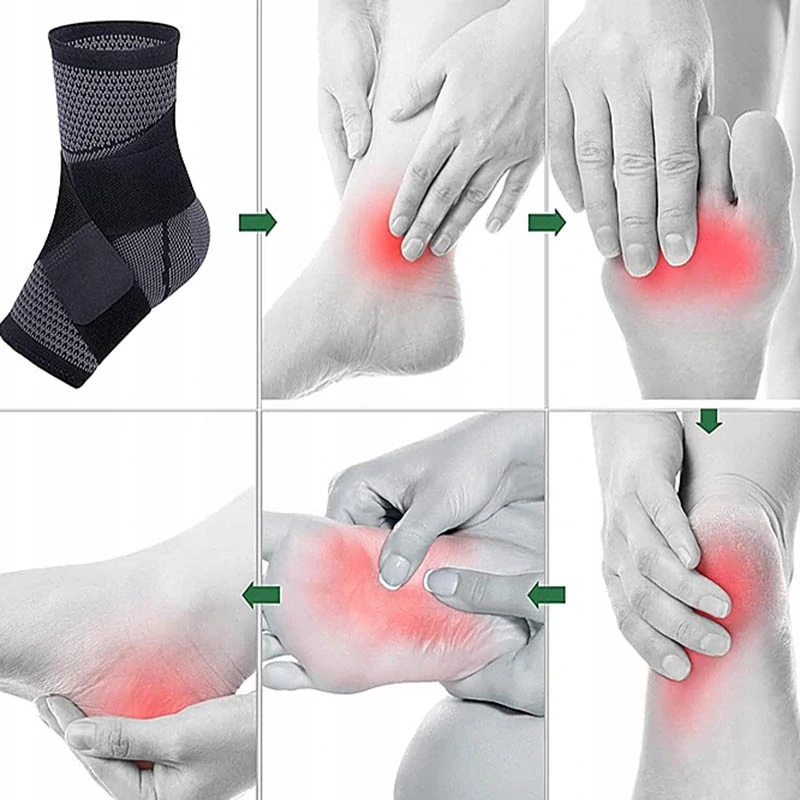 Elastická ortéza na členok s kompresnými pásmi