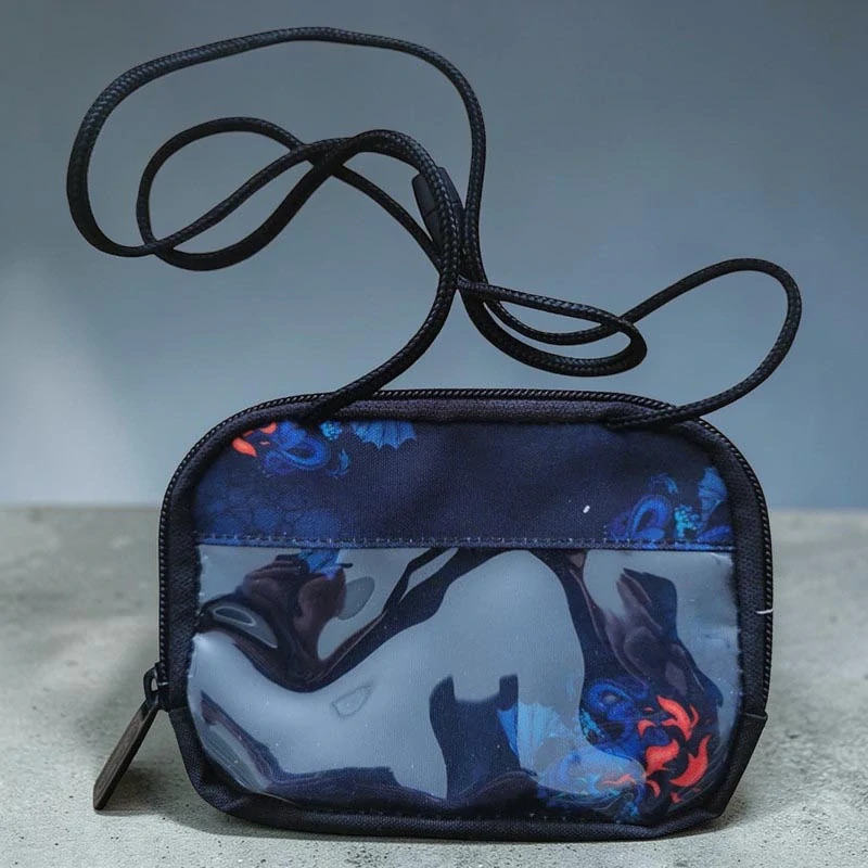 Herlitz - Detská peňaženka na krk so šnúrkou Drak 14 × 9 × 3,5 cm