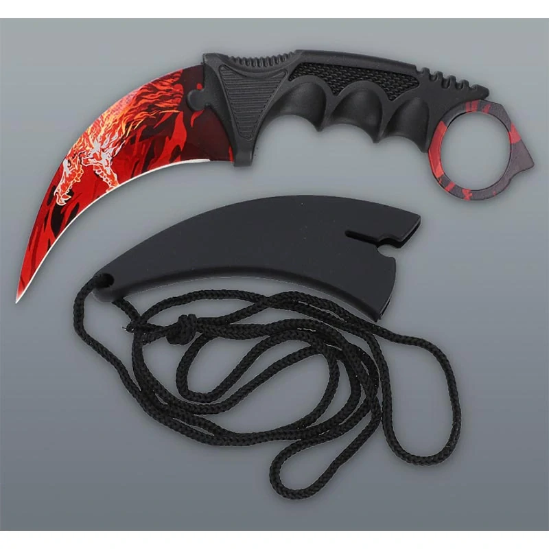 Nôž Karambit s puzdrom RED