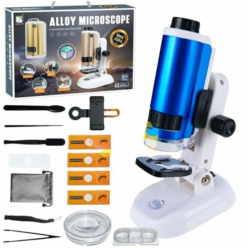 Detský mikroskop s príslušenstvom 100x/250x