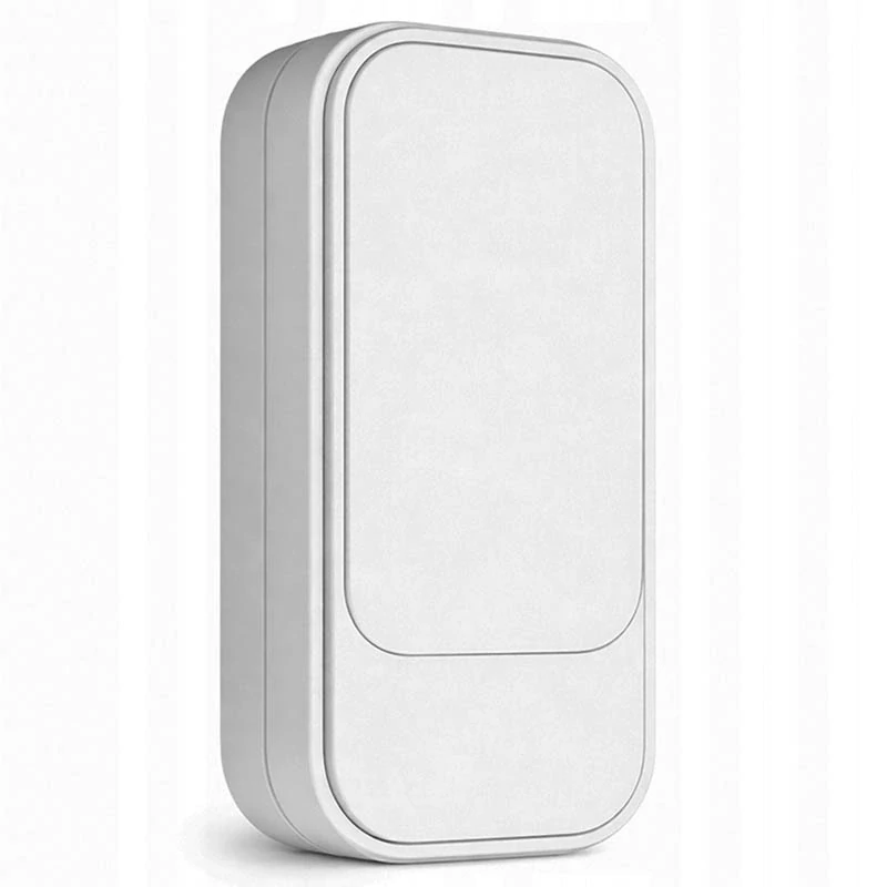 Bezdrôtový kinetický zvonček bez batérií na dvere biely