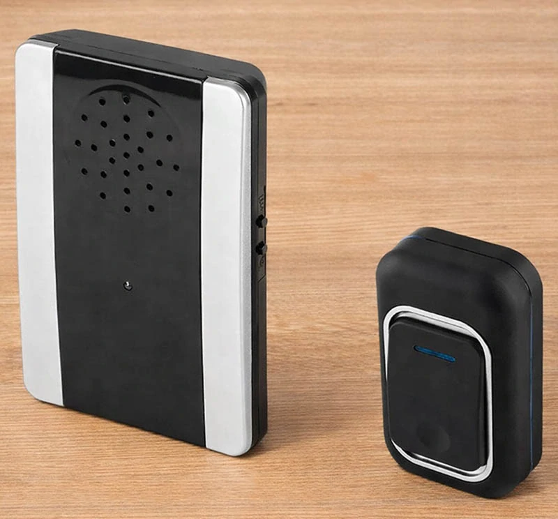 Bezdrôtový zvonček na dvere s dvomi tlačidlami s dosahom 150 m