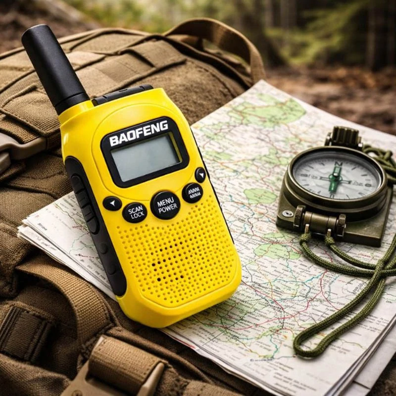 Vysielačky Baofeng BF-T6 – žlté, sada 2 ks