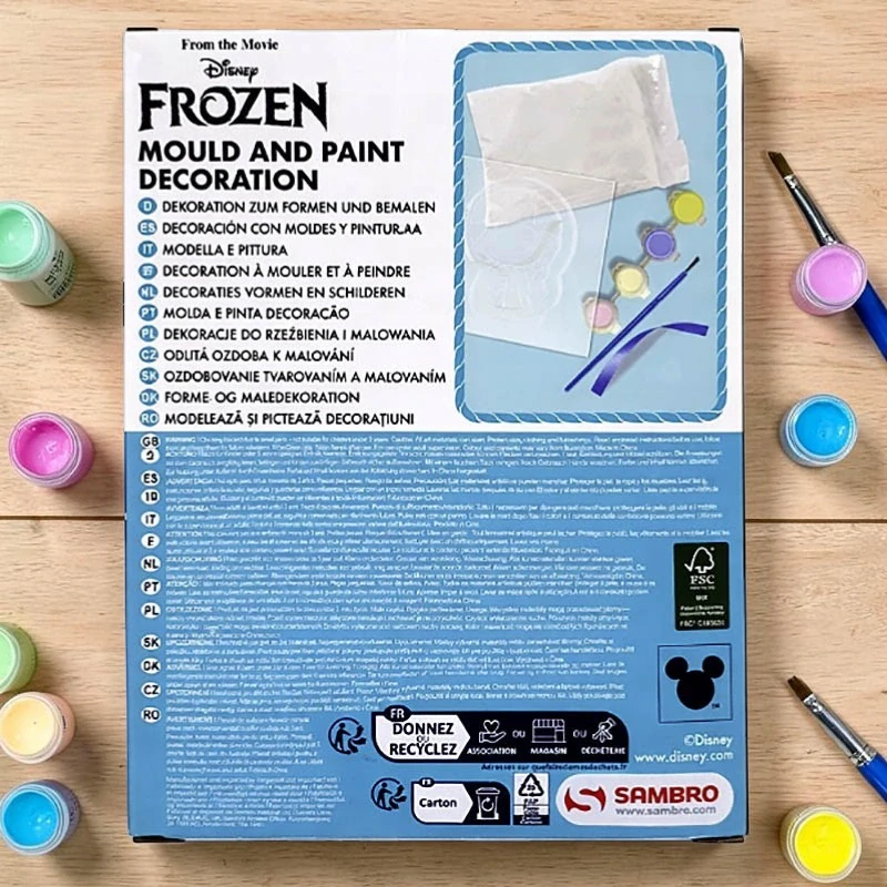 Kreatívna sada Disney Frozen na výrobu a maľovanie prívesku