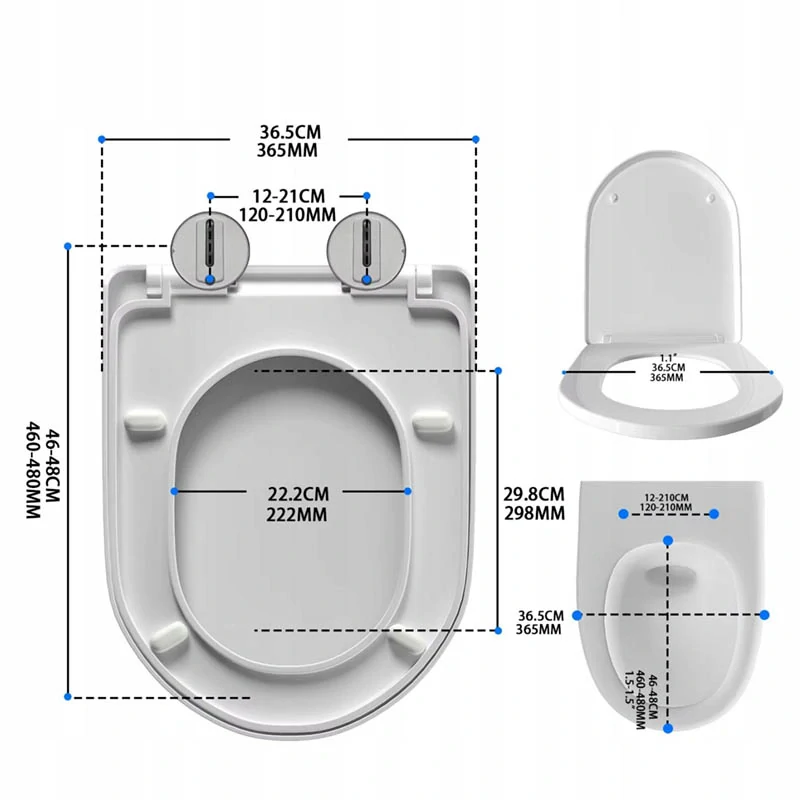 WC sedadlo s pomalým zatváraním