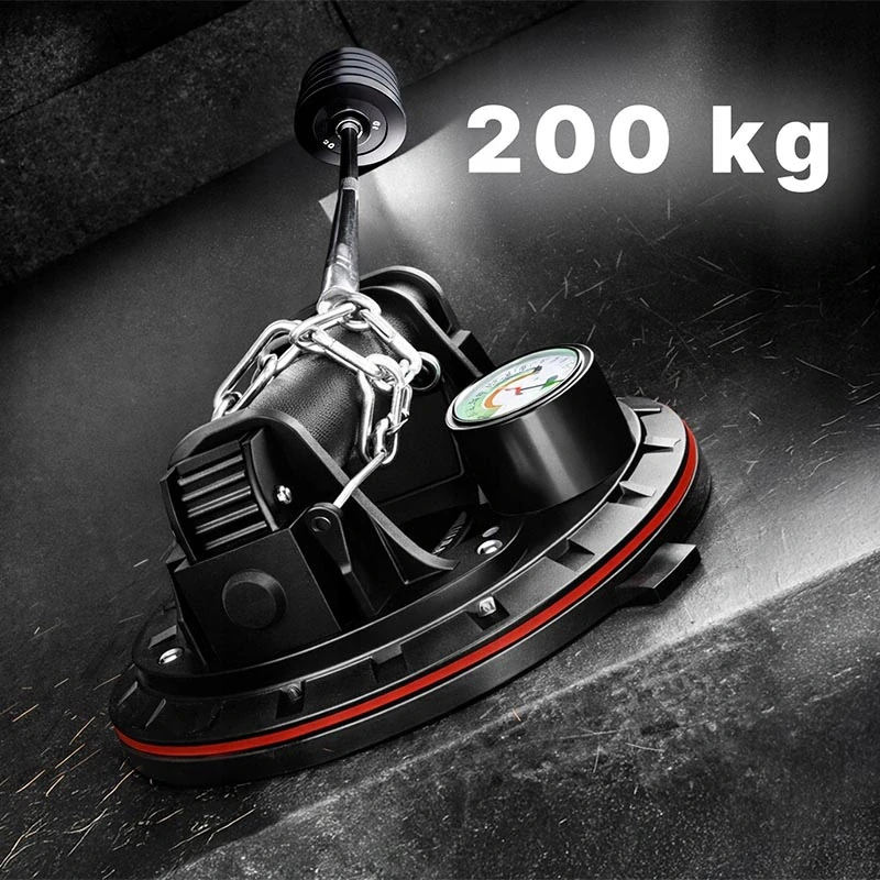 Vákuová prísavka na sklo a dlažbu s manometrom a pumpou 200 kg