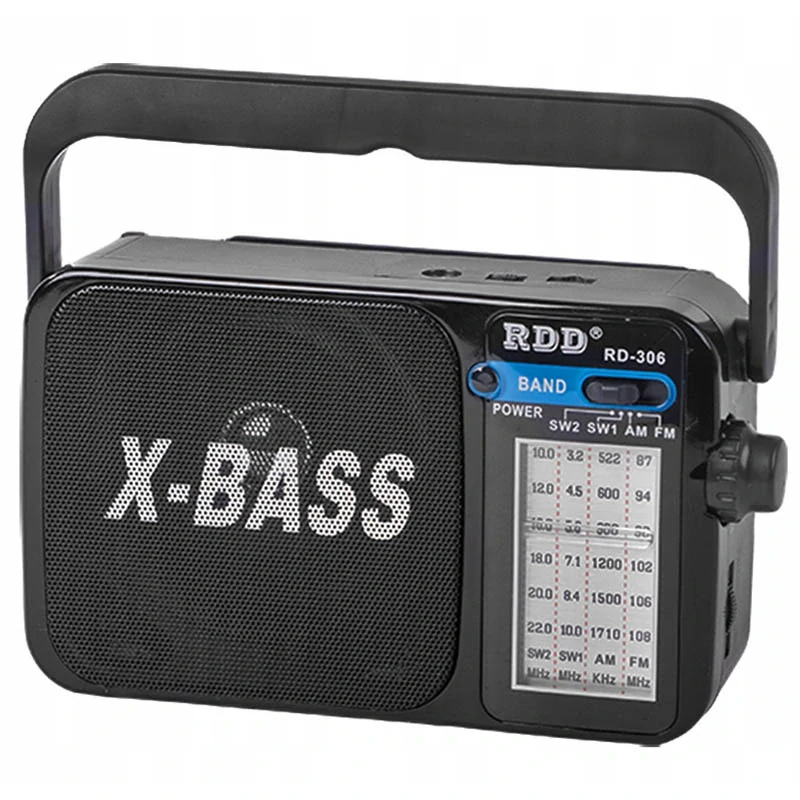 Prenosné rádio s baterkou RDD RD-306 čierne