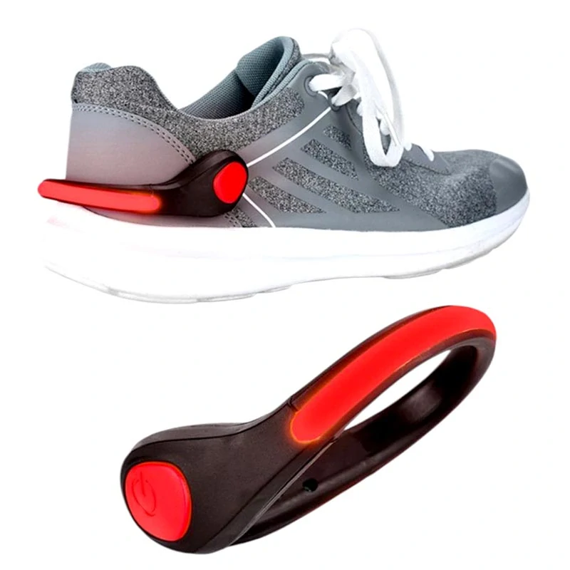 LED klip na topánky alebo ruku pre zvýšenie viditeľnosti – čierny