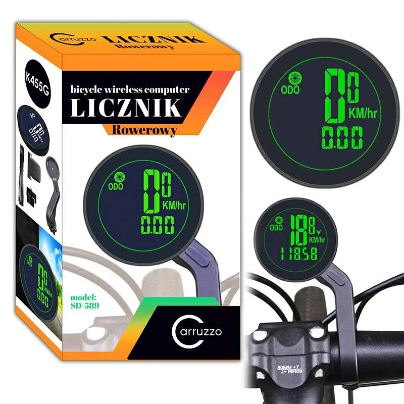 Bezdrôtový cyklopočítač s podsvietením a 20 funkciami