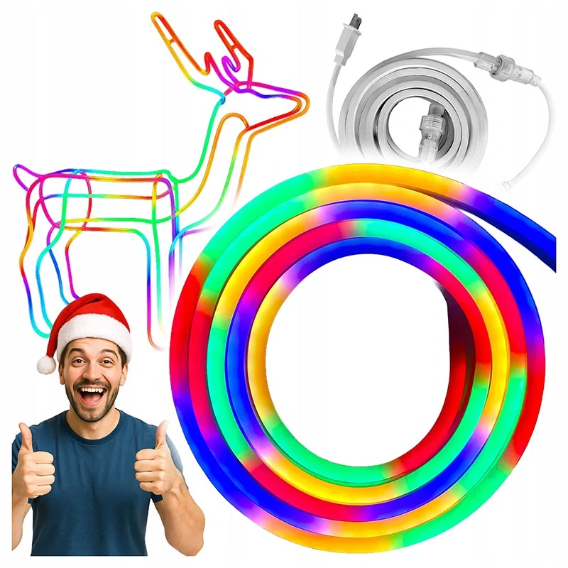 Neónový LED pás RGB 10 m 220–240V