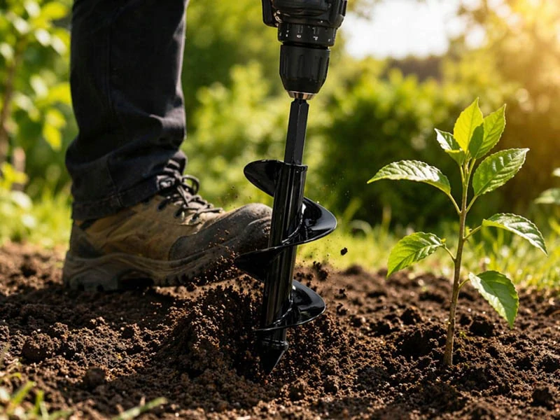 Vrták do pôdy na sadenie rastlín 30 (8) cm / Ø 8 cm