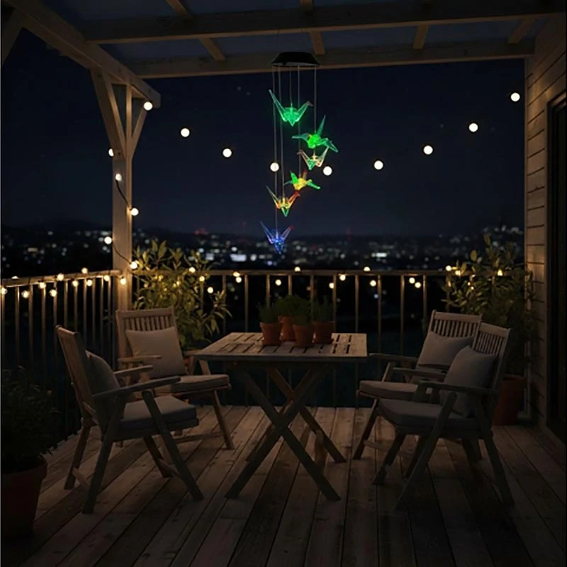 Solárna LED dekorácia Origami žeriavy